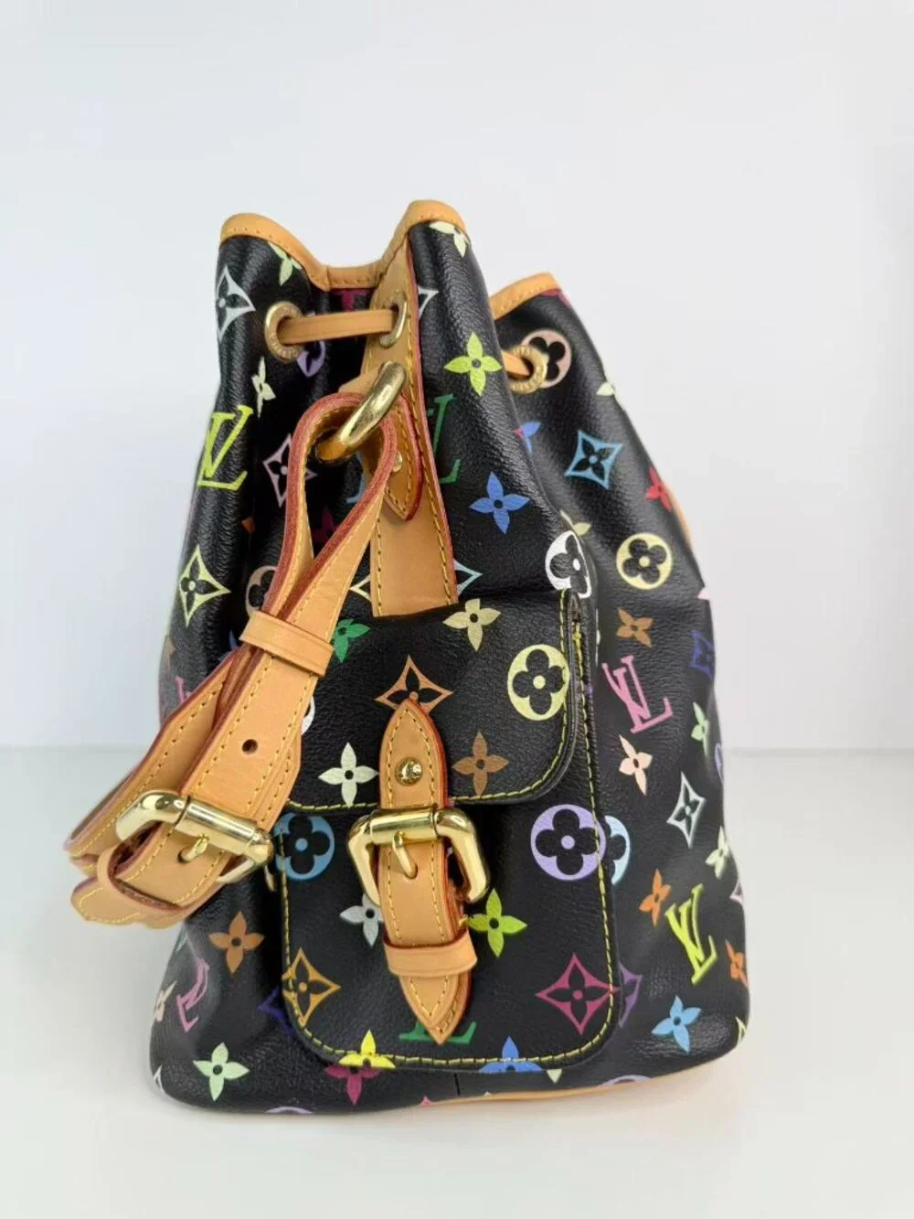 louis vuitton petit noe handbag monogram multicolor